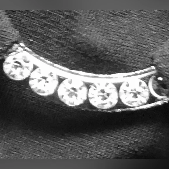 Glamour Party Dress 4P Faux Wrap stretchy gathered side rhinestone’s buckle - Picture 5 of 13